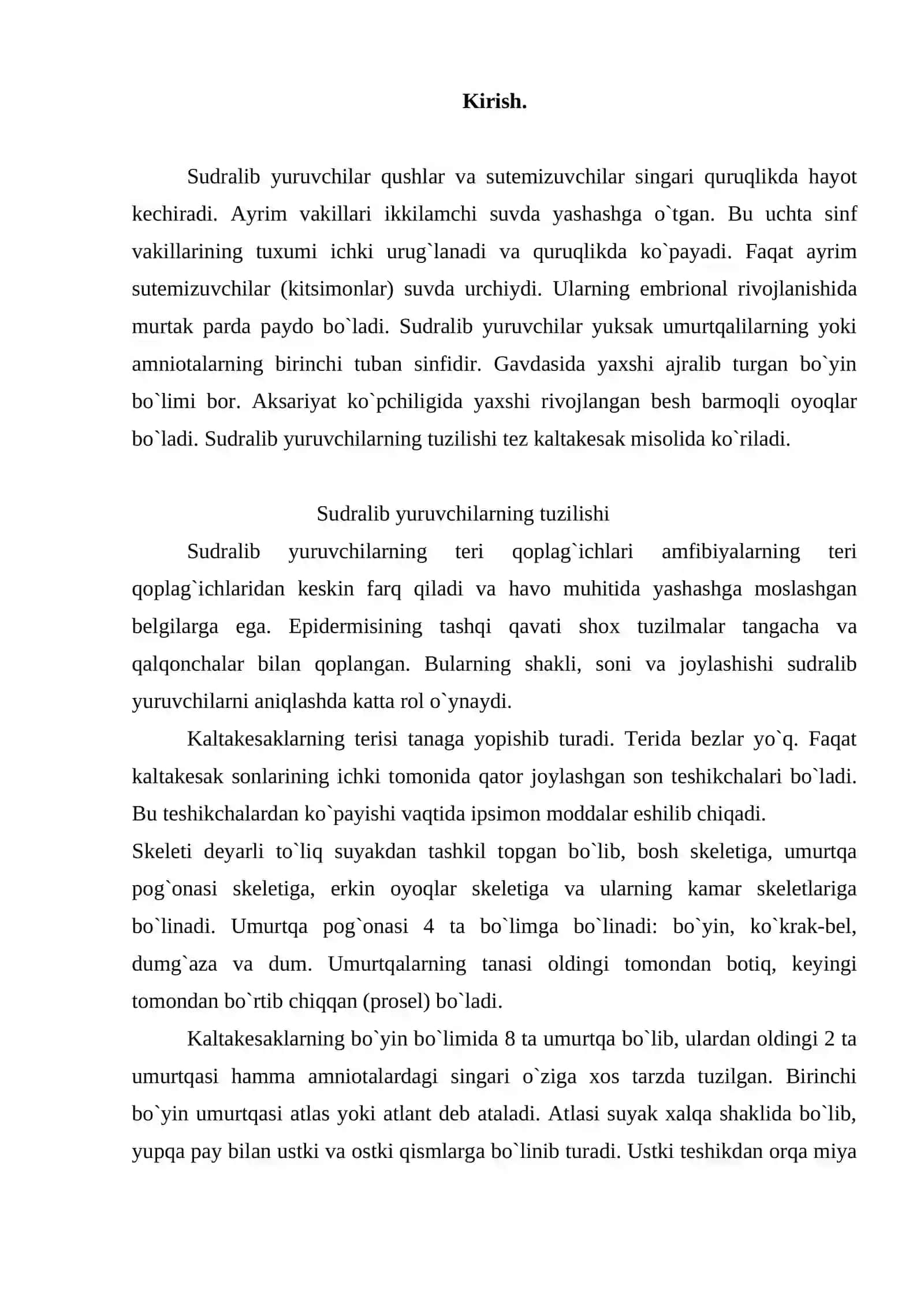 SUDRALIB YURUVCHILARNING KELIB CHIQISHI VA EVALYUTSIYASI 2