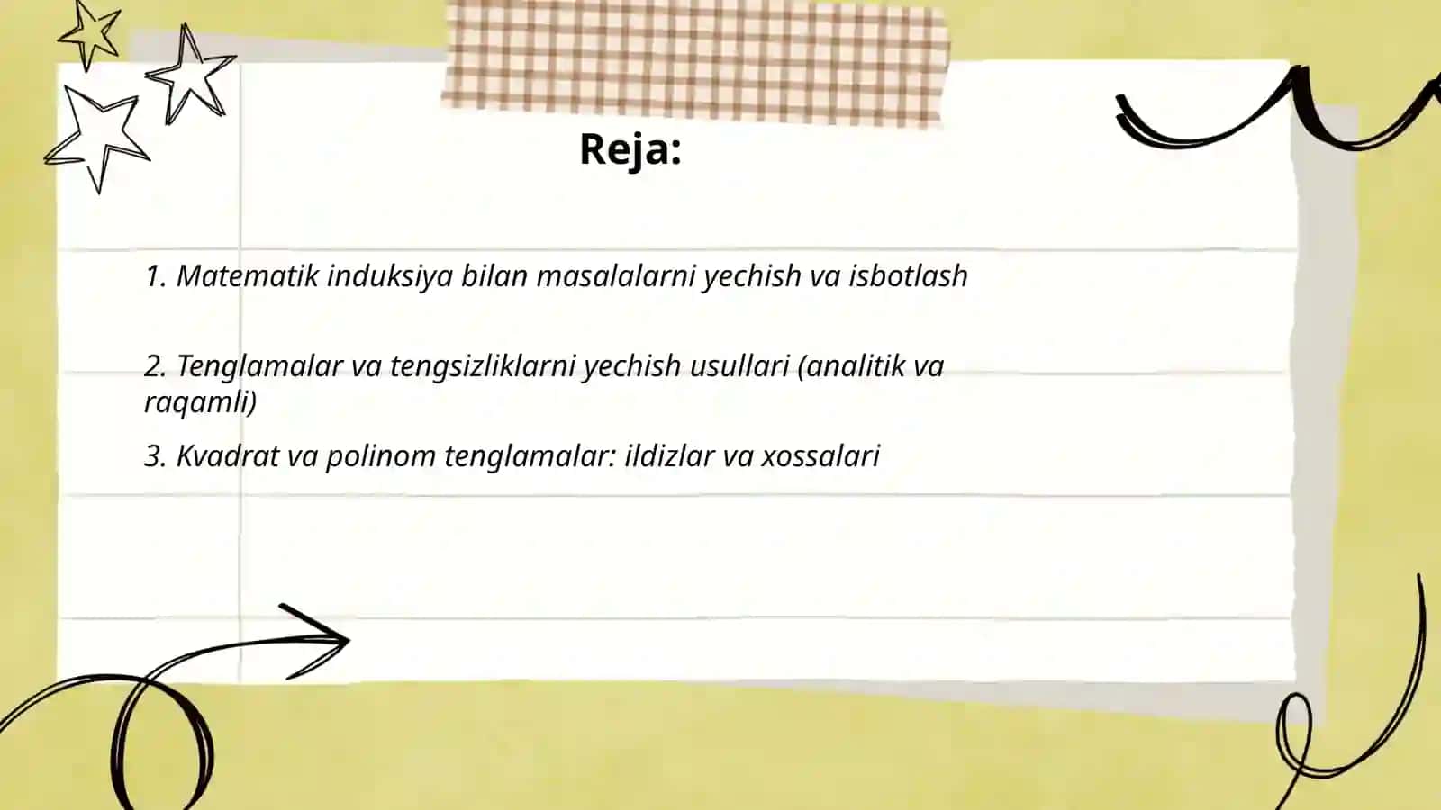 Matematik induksiya bilan masalalarni yechish va isbotlash 2