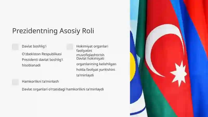 O'zbekiston Respublikasi Prezidenti: Vazifalari va Vakolatlari 2