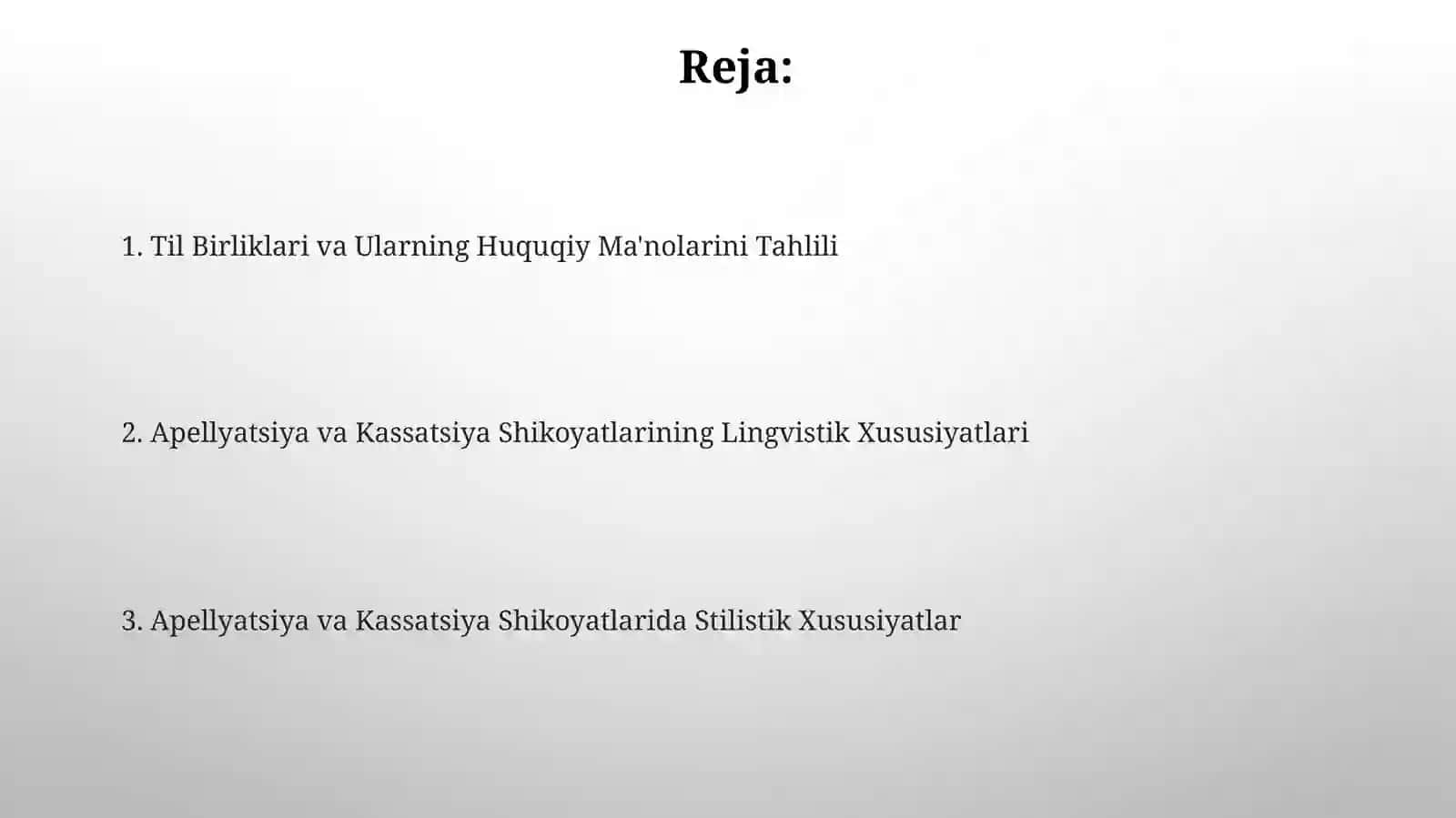 Apellatsiya va Kassatsiya Shikoyatlarining Til xususiyatlari 2