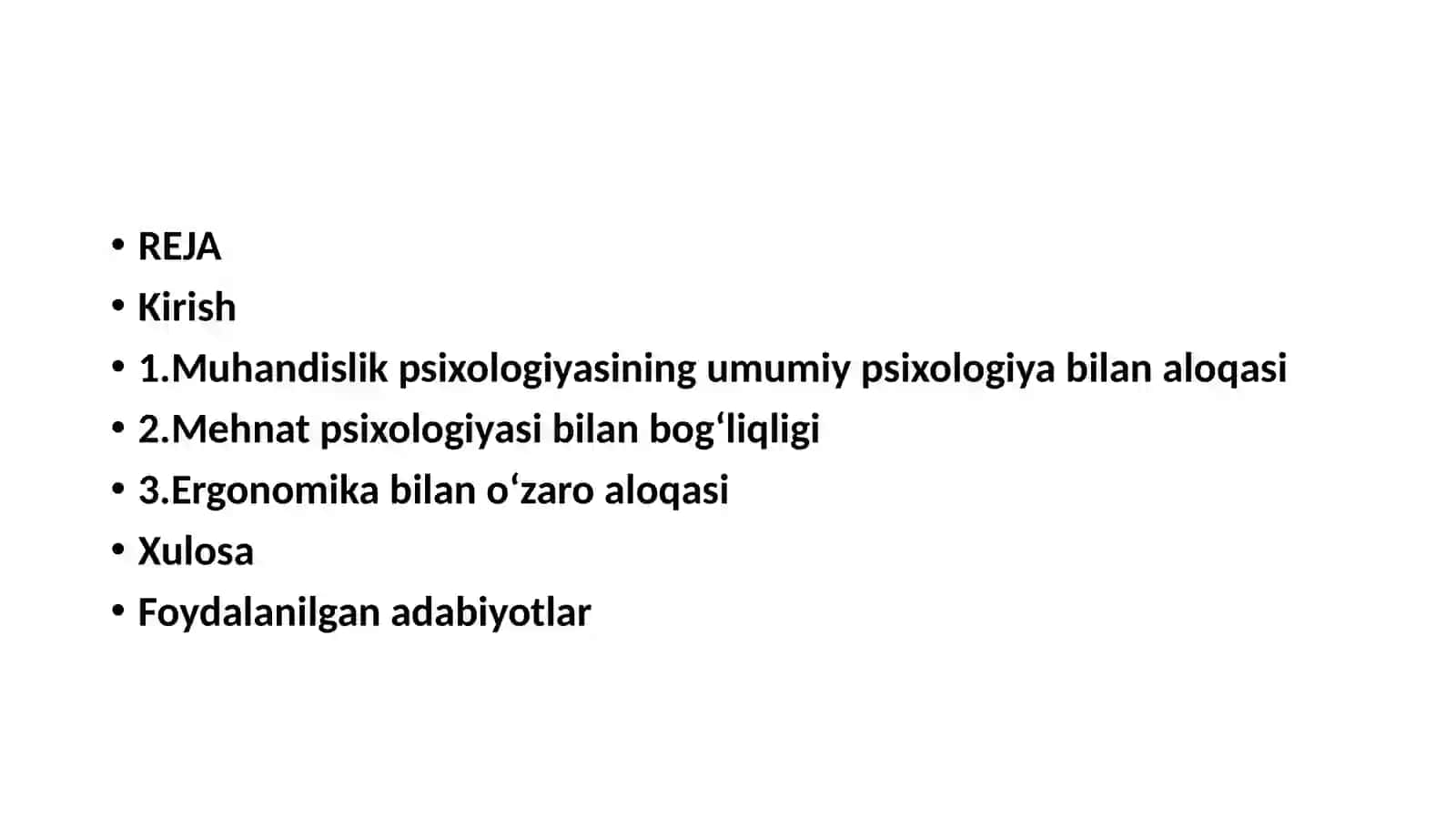 Muhandislik psixologiyasining boshqa fanlar bilan aloqasi 2