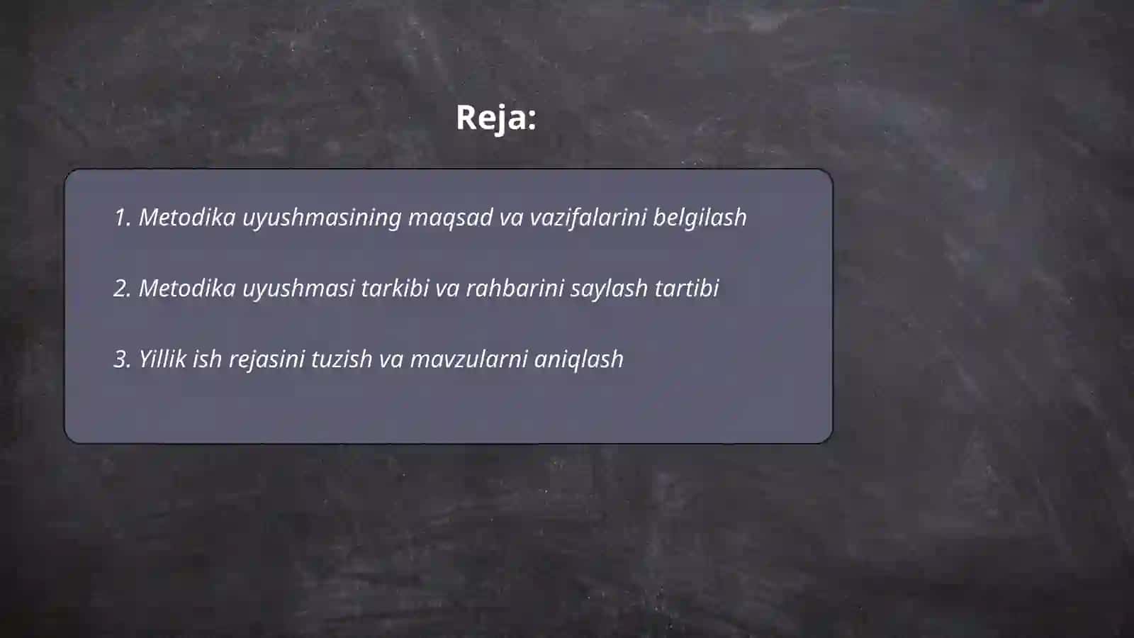 Metodika uyushmasi ishini tashkil etish va unga rahbarlik qilish 2