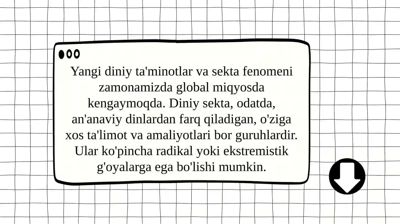 Yangi diniy ta'minotlar va sekatlar 2