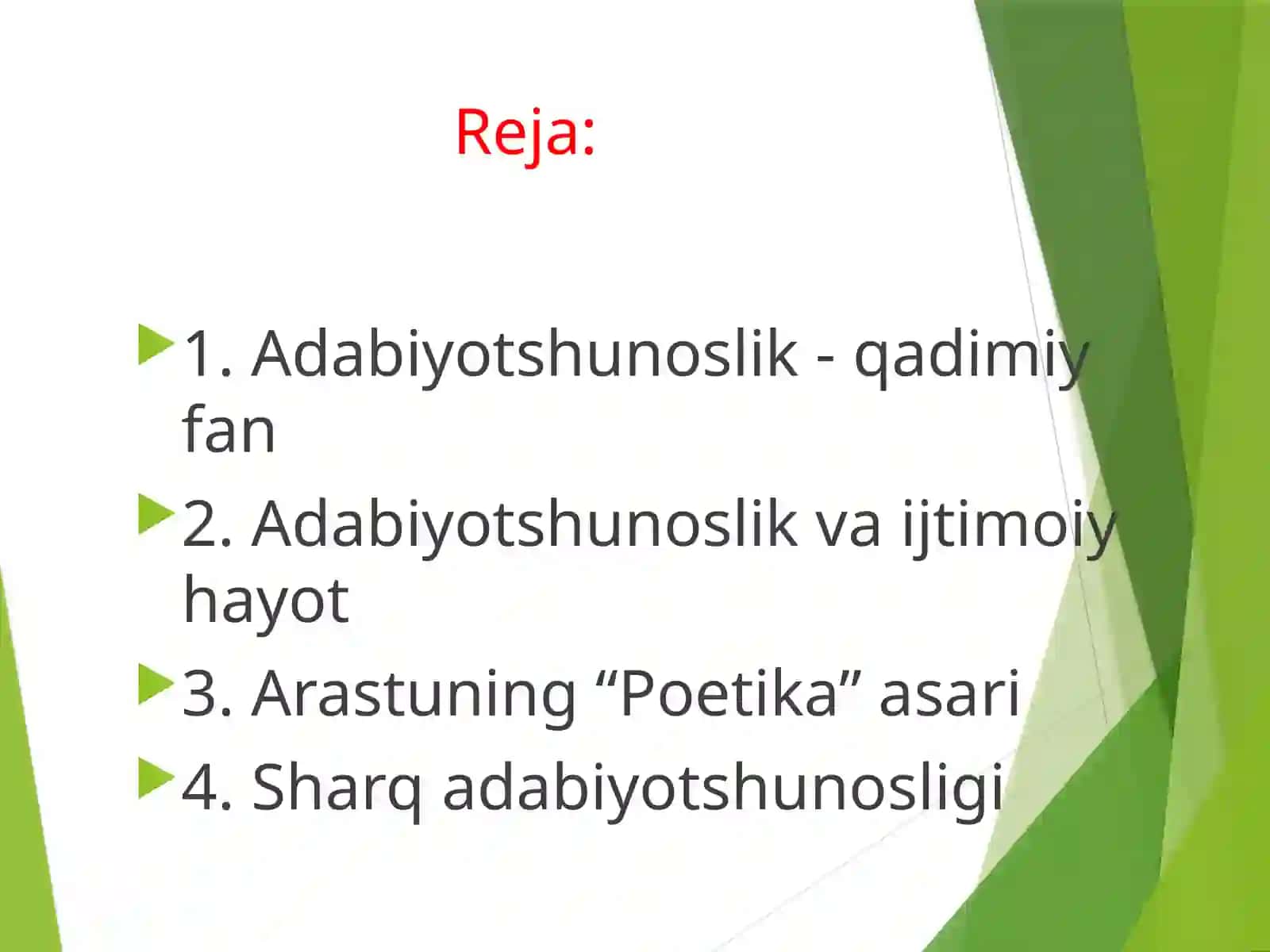 ADABIYOTSHUNOSLIK TARIXI 2