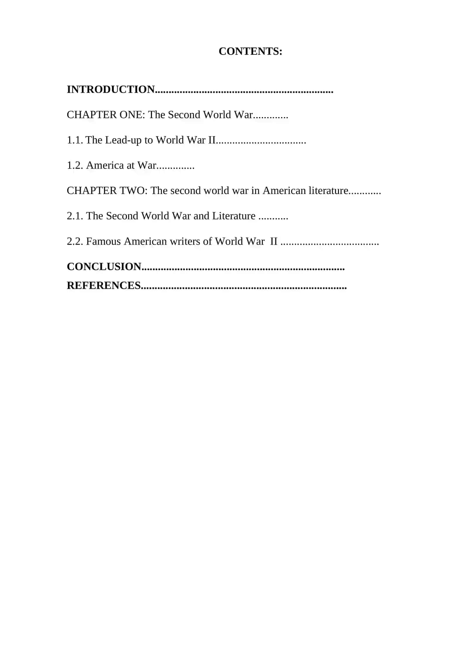 The second world war in American literature 2