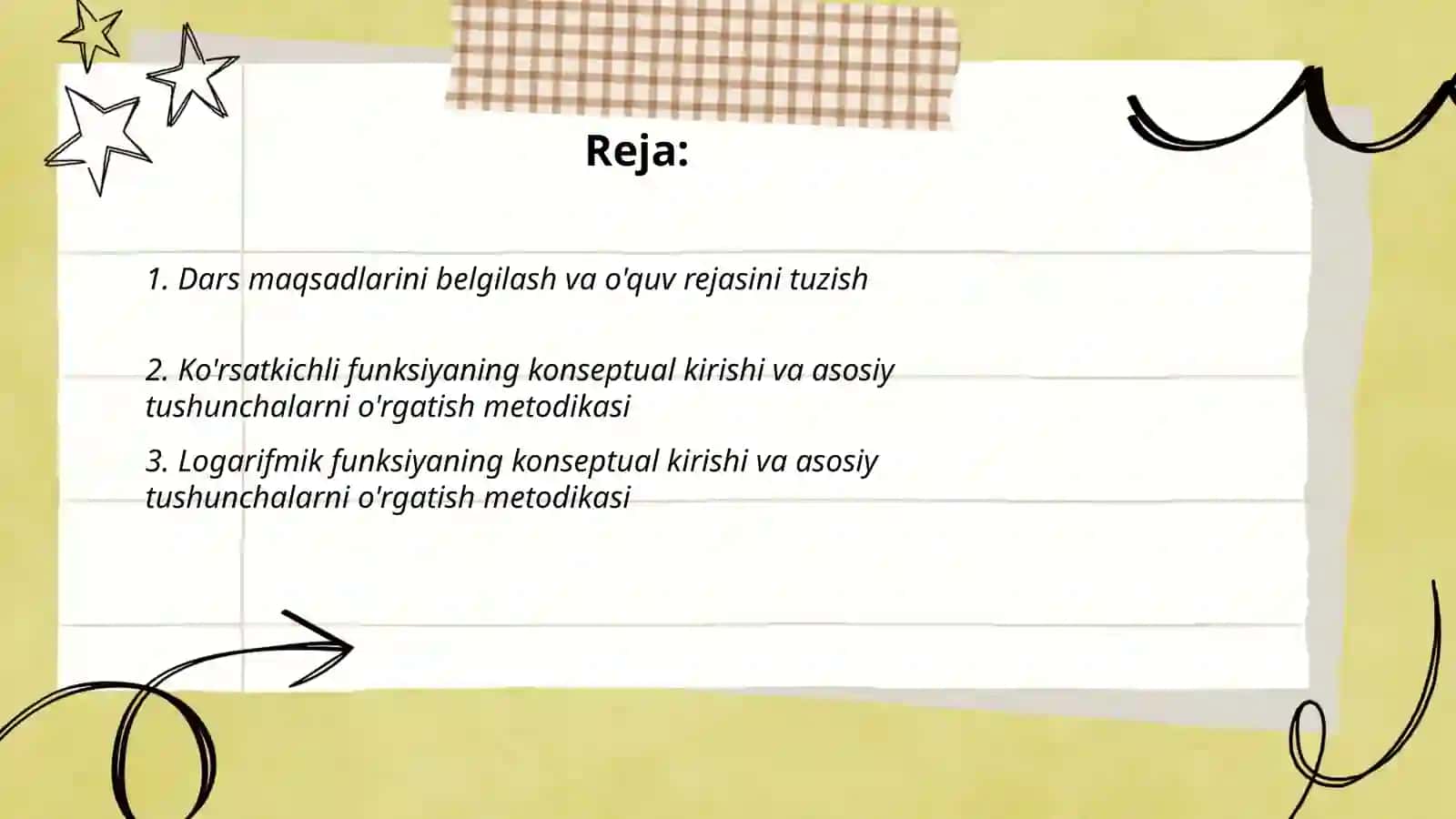 Ko'rsatkichli va logarifmik funksiyalarni o'qitish metodikasi 2