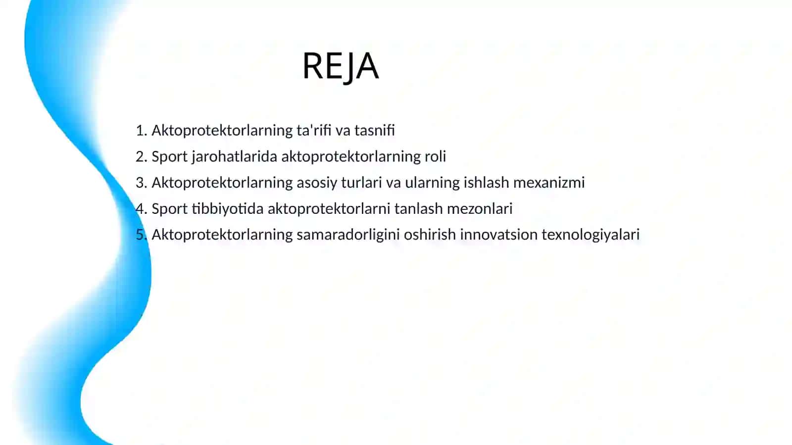 AKTOPROTEKTORLAR VA ULARNI SPORT TIBBIYOTIDA QOʻLLANILISHI 2