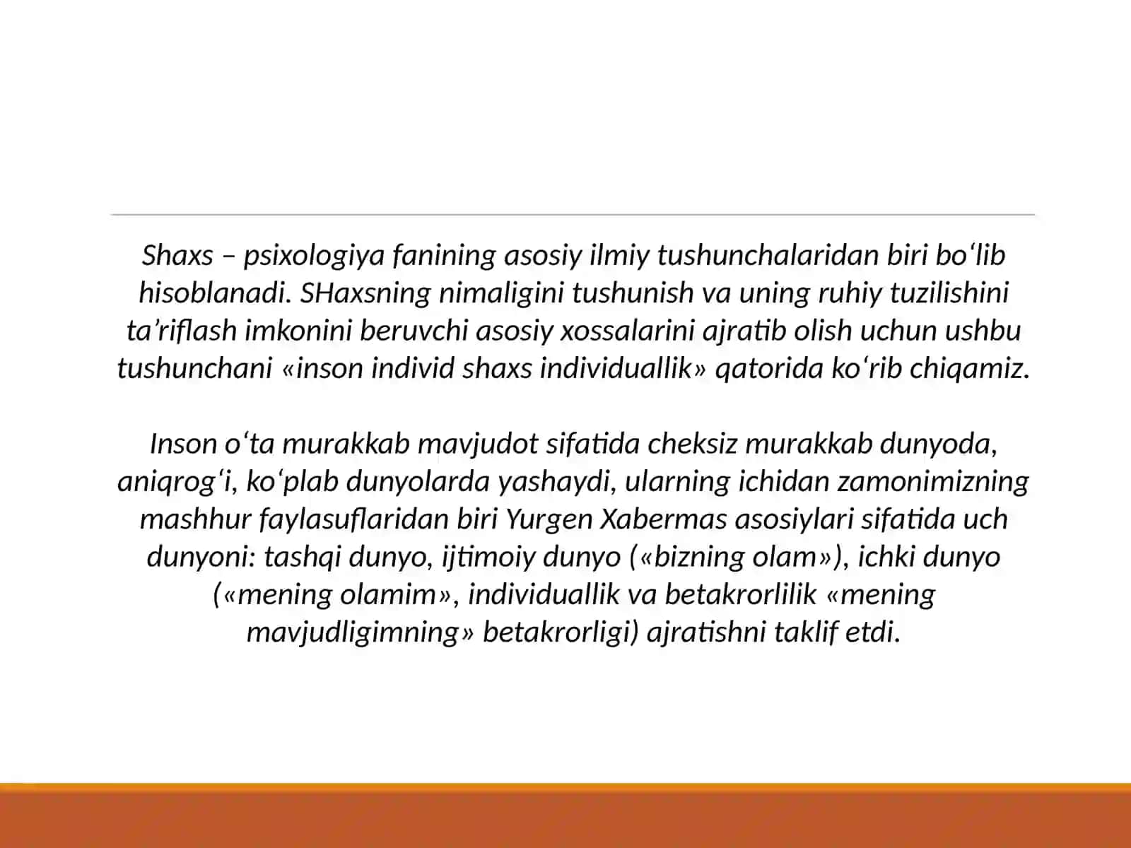 RIVOJLANISHNING YOSHGA VA INDIVIDUAL XUSUSIYATLARGA OID TADQIQOTLAR TAXLILI 2