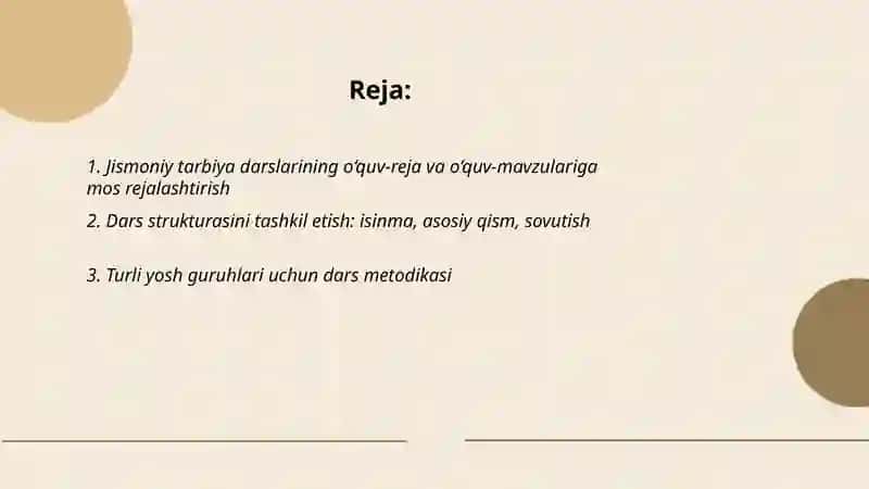 Talim muassasalarida jismoniy tarbiya darslarini tashkil qilish va o'tkazish usullari 2