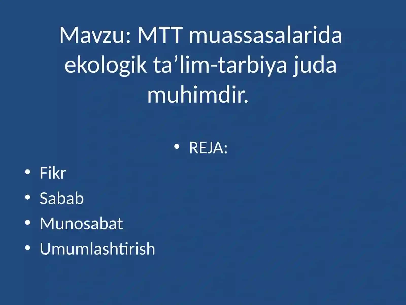 Tabiat bilan tanishtirish metodikasi 2