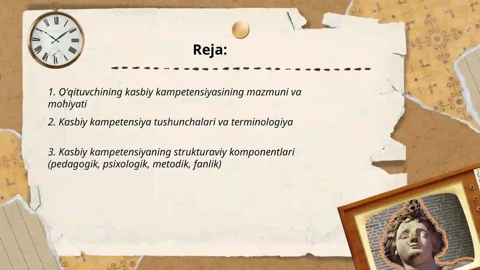 Oʻqituvchining kasbiy kampetensiyasining nazariy asoslari 2