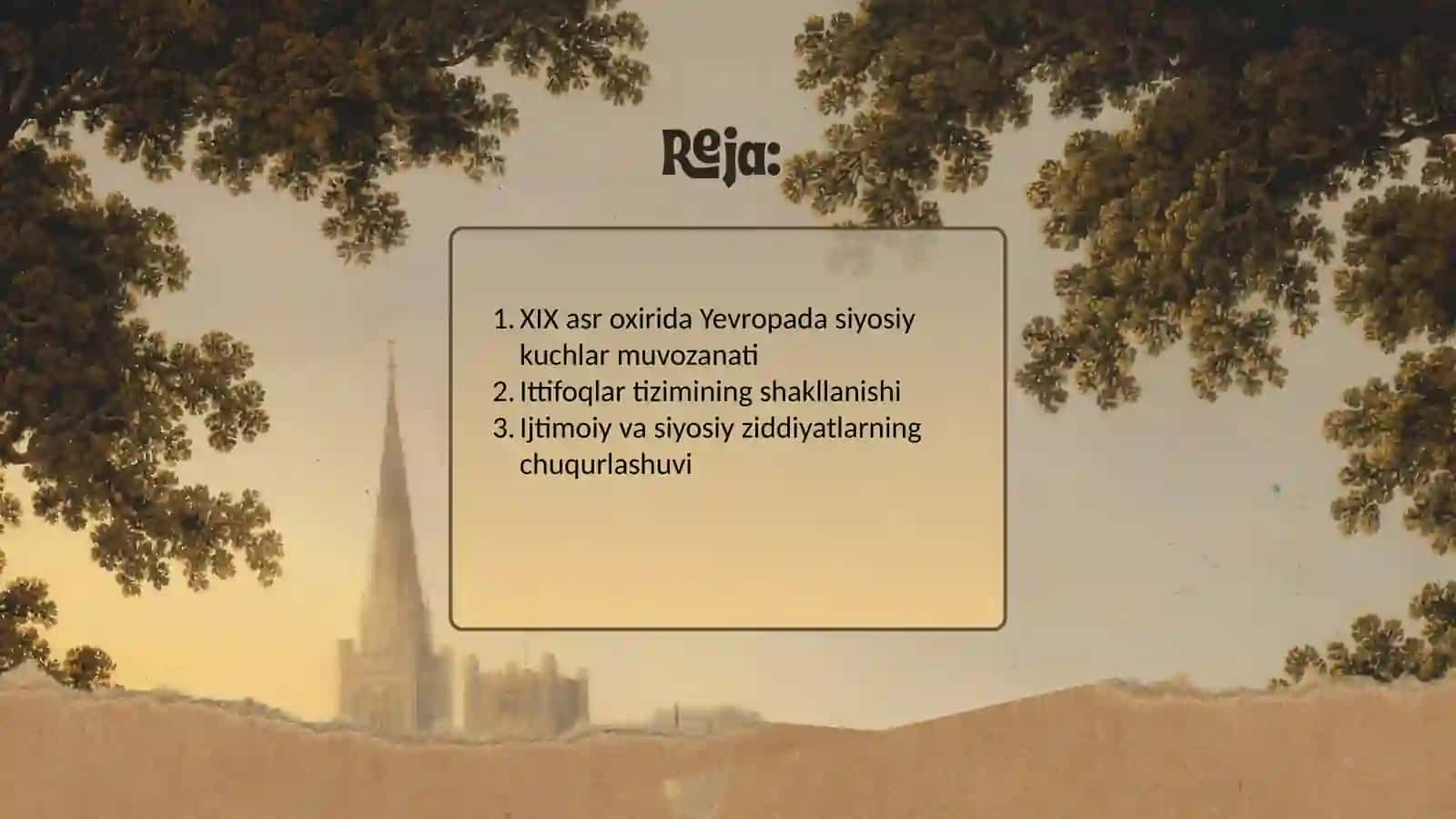 XIX asr oxiri - XX asr boshlarida Yevropadagi siyosiy vaziyat 2