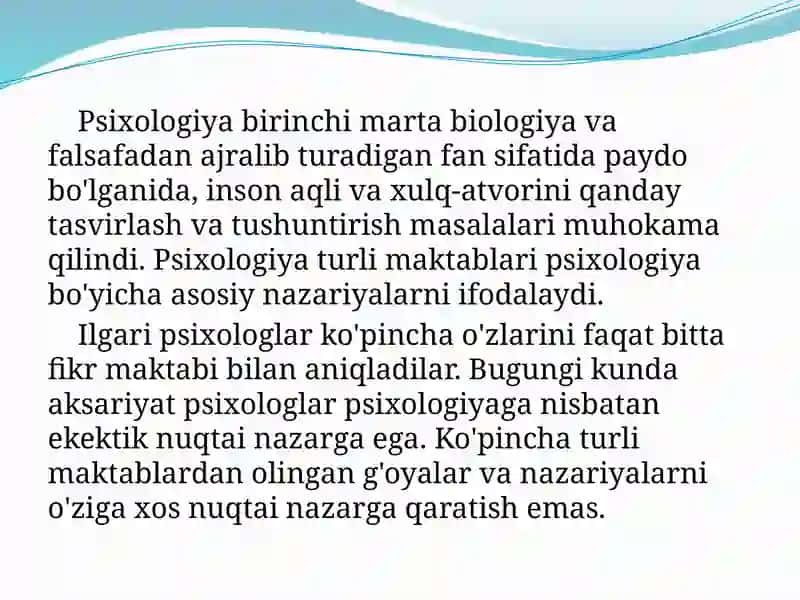Psixologiya maktablari 2