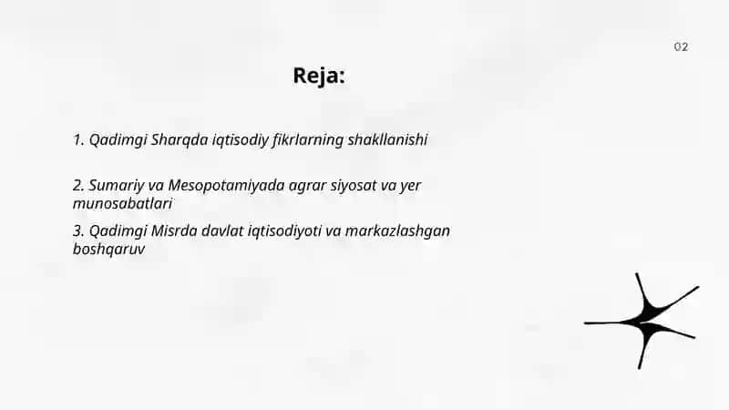 Qadimgi sharqdagi iqtisodiy fikrlar 2