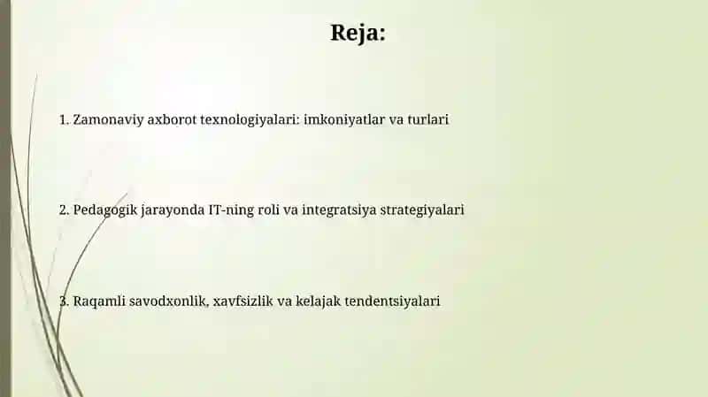 Pedagogik talim jarayonida zamonaviy axborot texnologiyalari 2