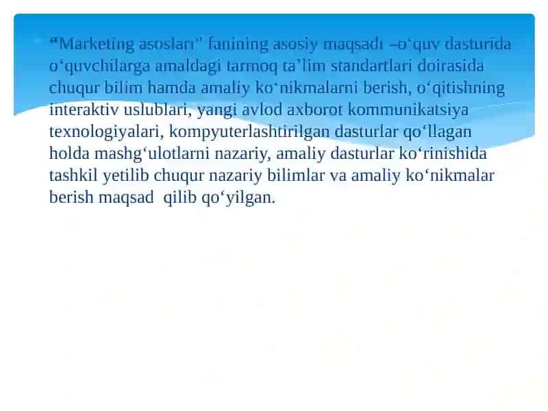 Sog‘likni saklashda marketing asoslari 2