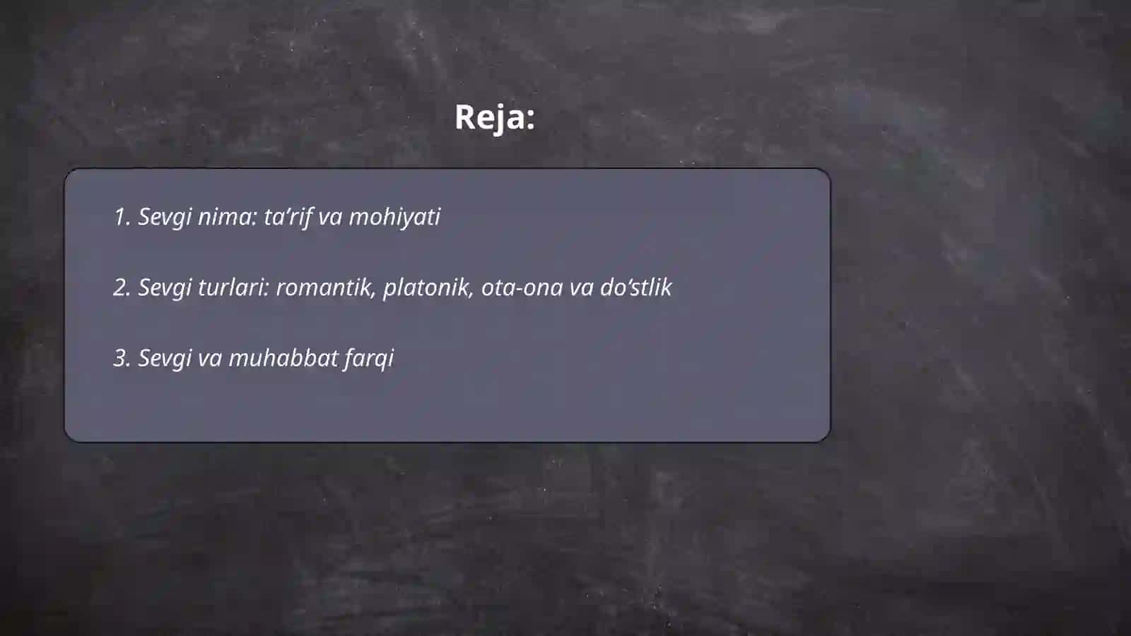 Sevgi nima 2