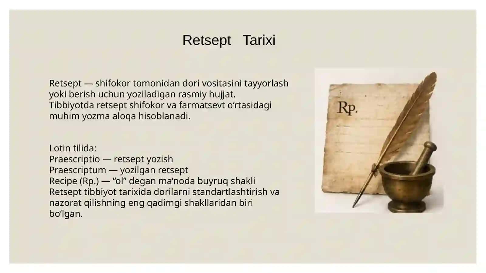 Retsept tarixi 2