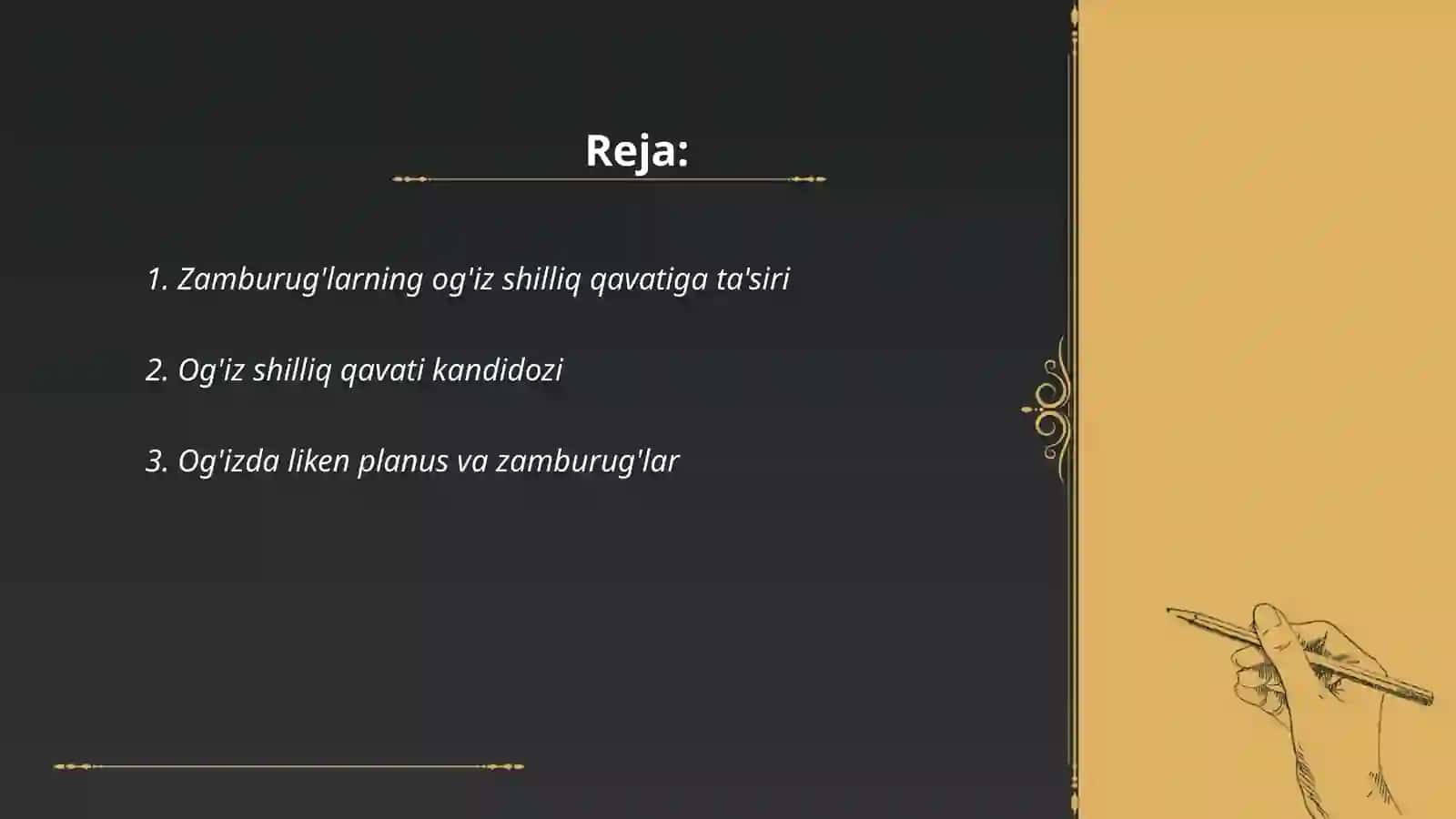 Zamburug' kasalliklarida og'iz shilliq qavatining shikastlanishi 2