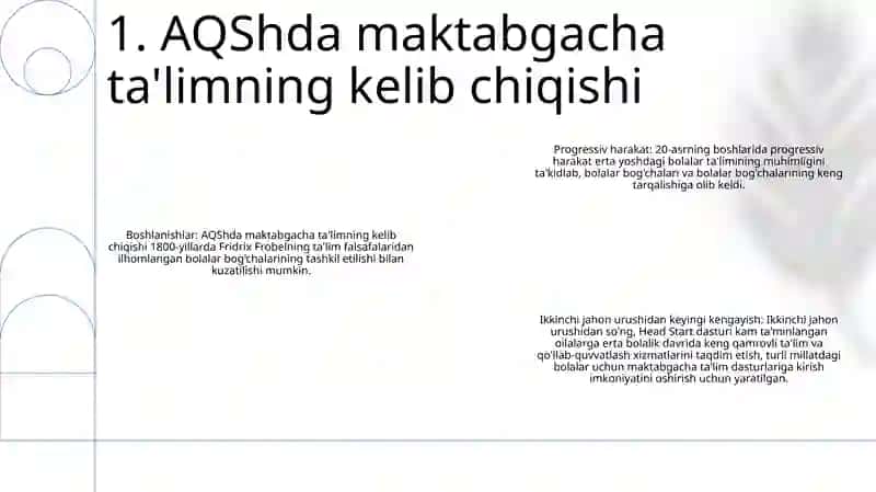 Maktabgacha TaʼLimda Aqsh TaʼLim Tizimi 2