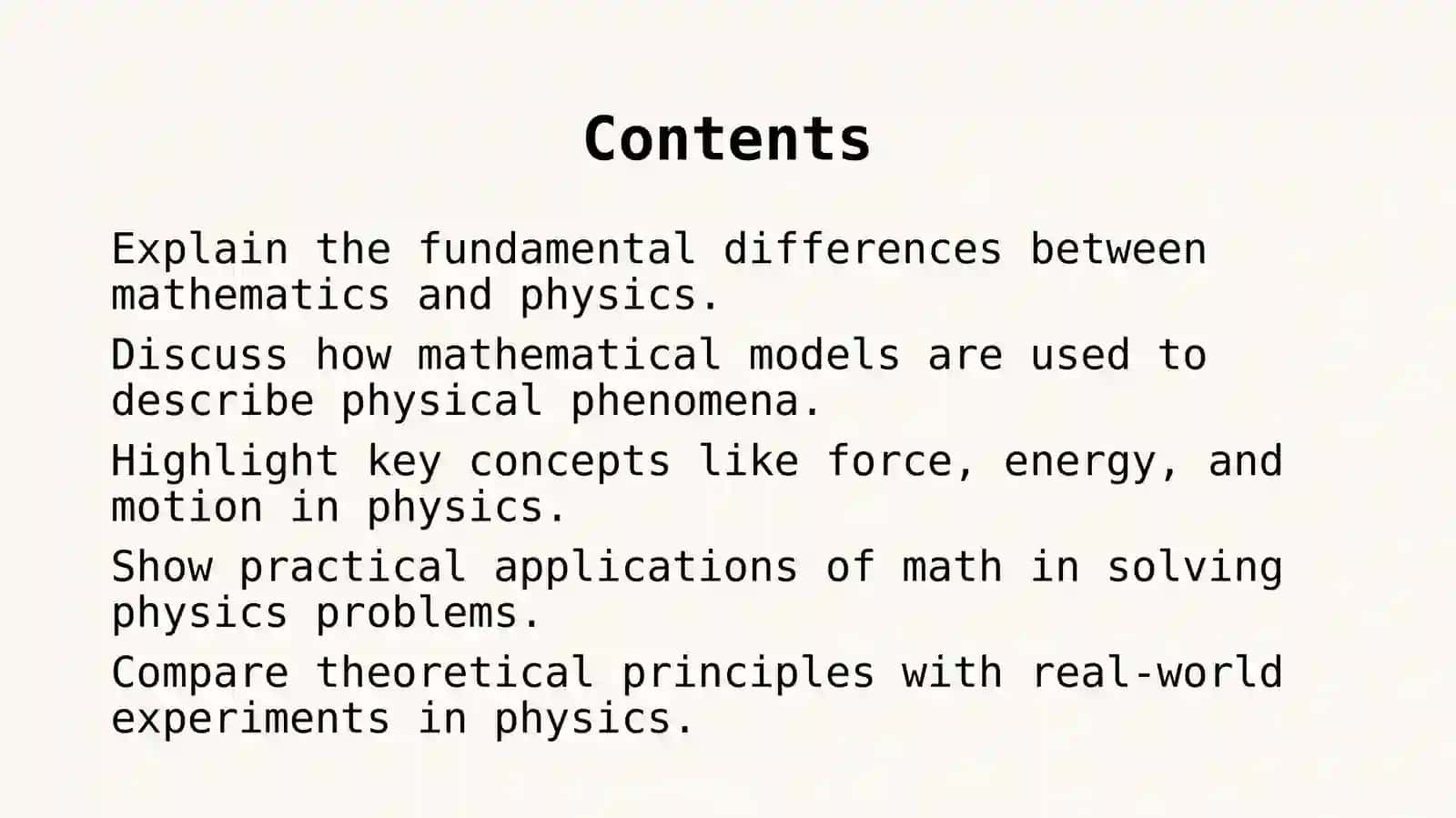Math and Physics 2
