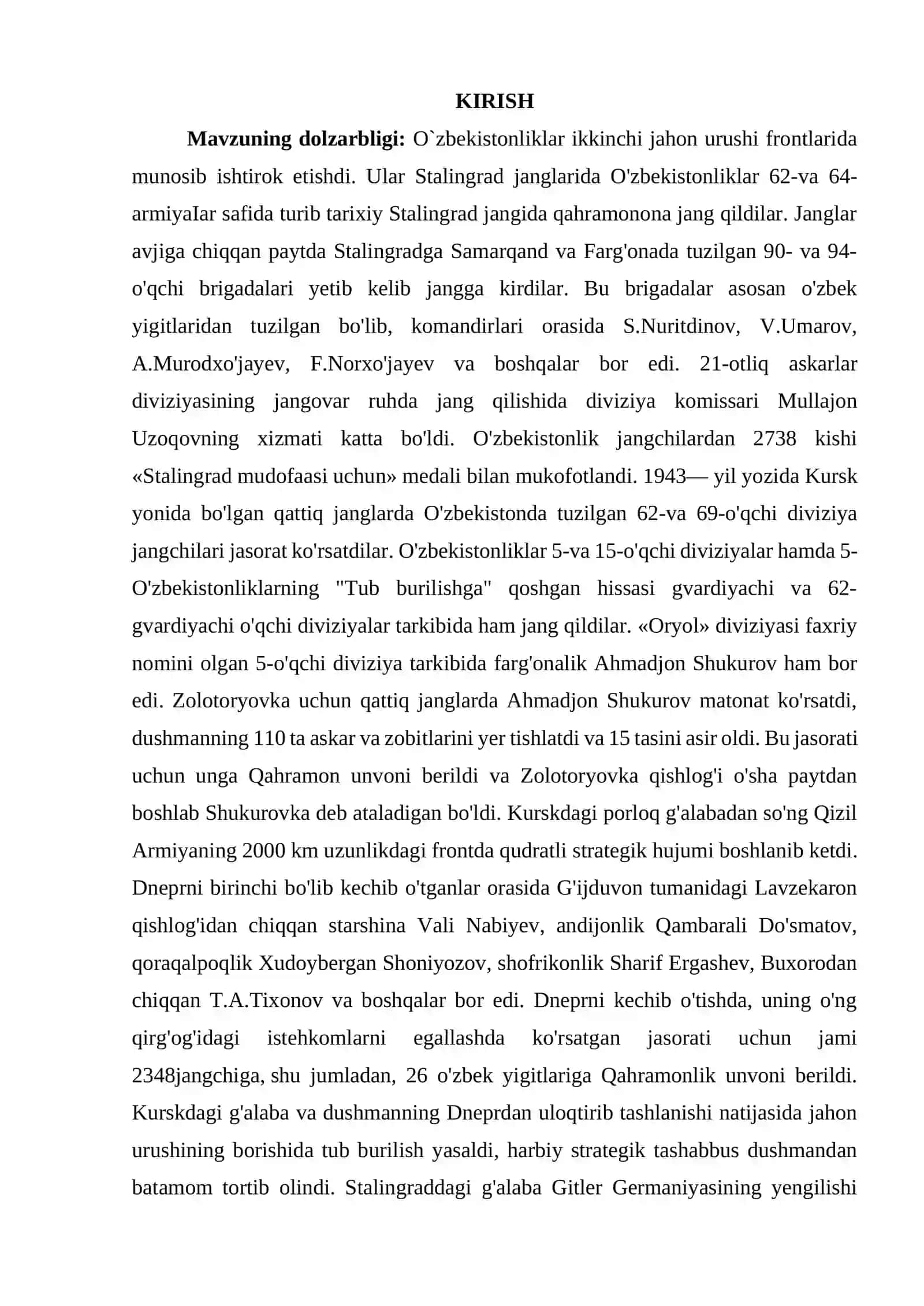 2-jahon urushi frontlarida o`zbeklar 2