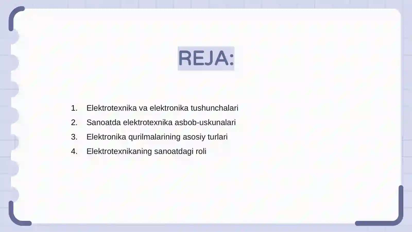 Elektrotexnika va elektronika qurilmalarining sanoatda qo'llanishi 2