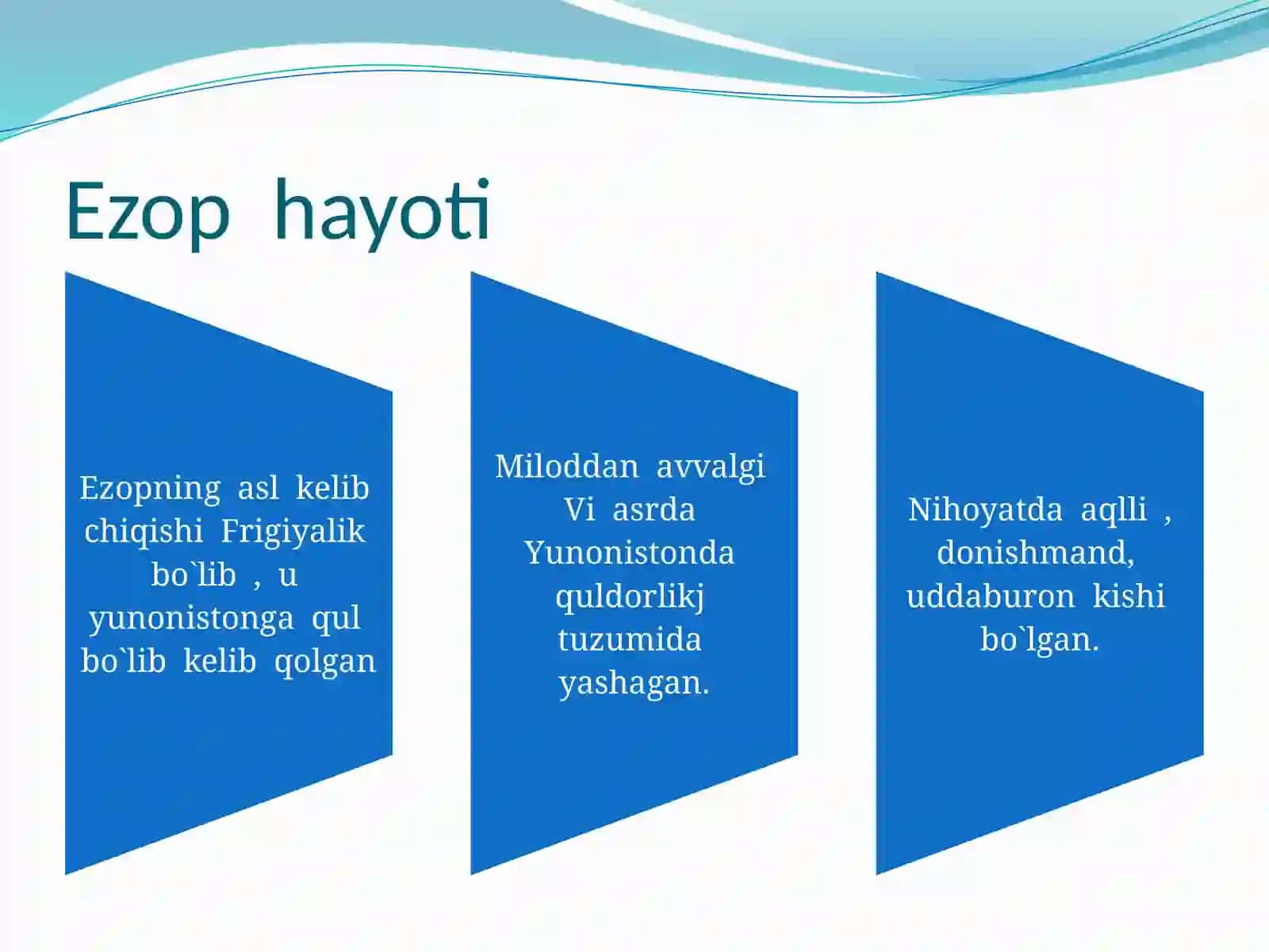 Ezop hayoti va ijodi 2