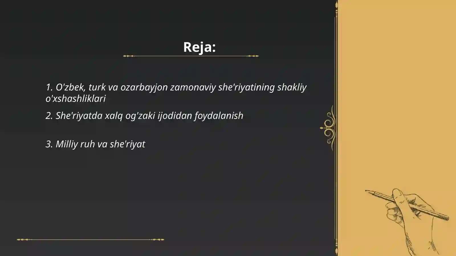 Qiyoslash orqali mushtarak jihatlarni aniqlash 2