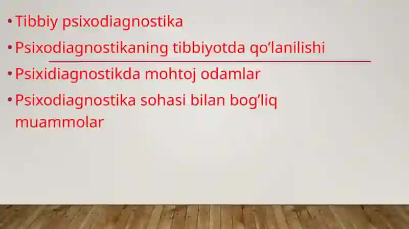 Tibbiy Psixodiagnostika 2