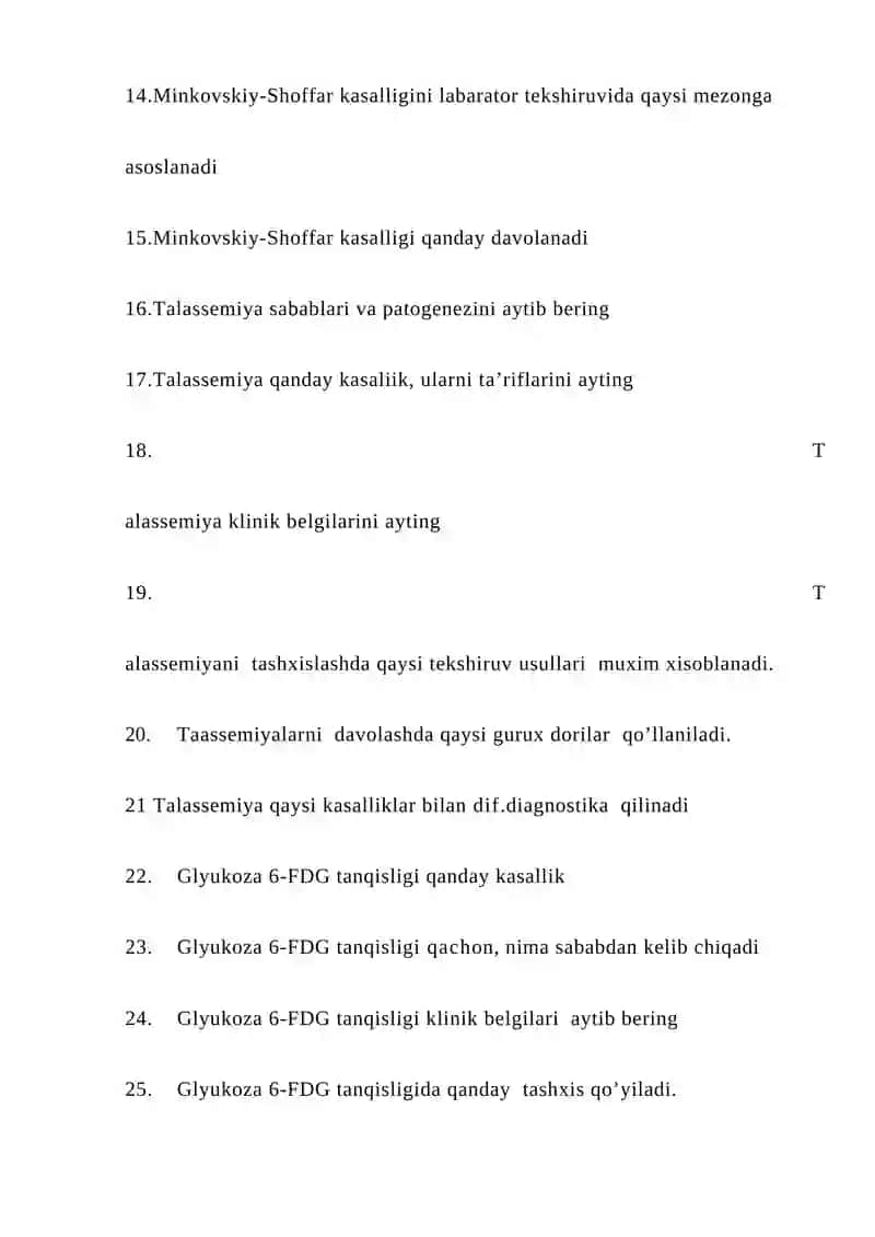 Temir tanqisligi kamqonligini sabablarini aytib bering 2