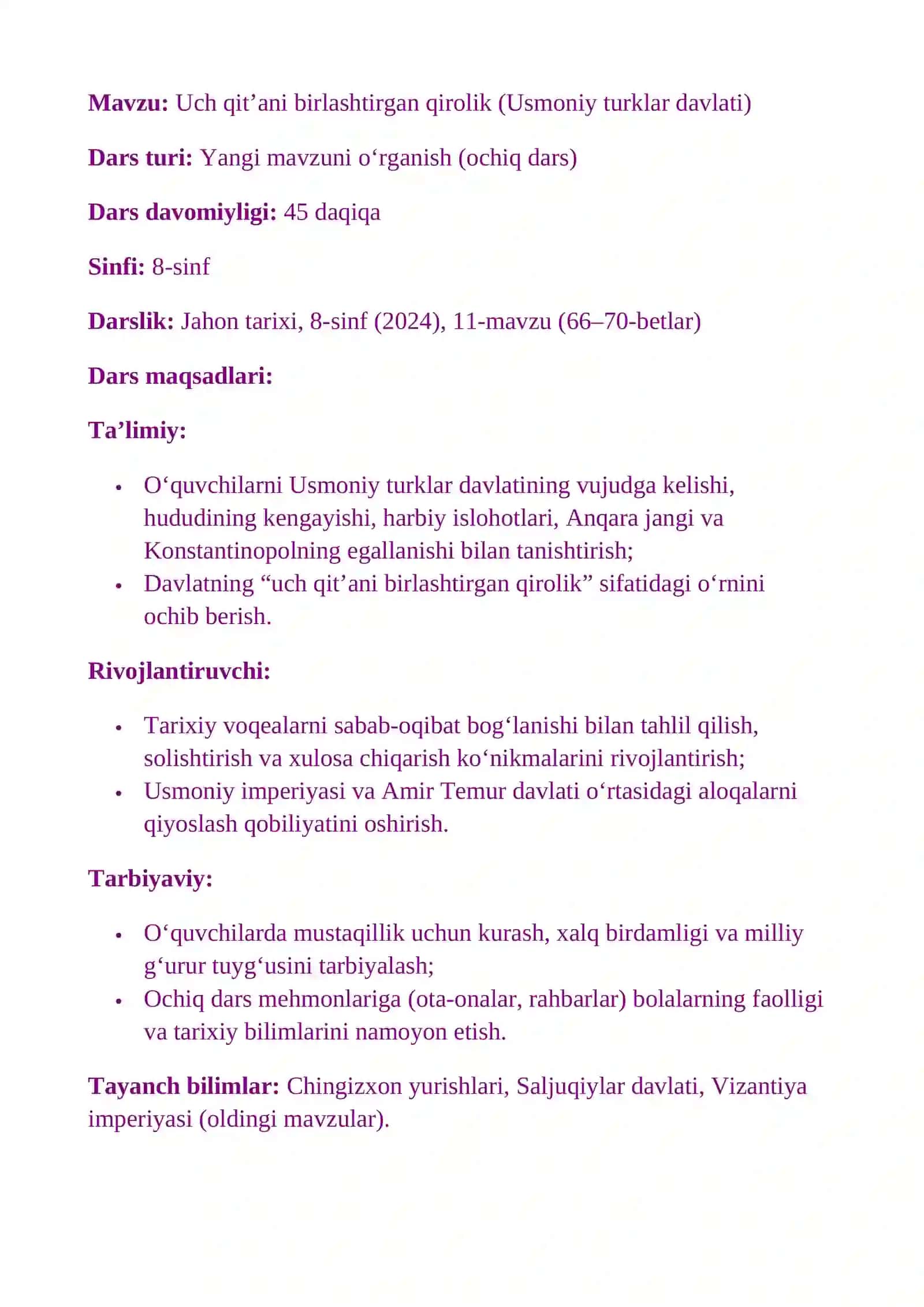 Uch qit’ani birlashtirgan qirolik (Usmoniy turklar davlati) 2