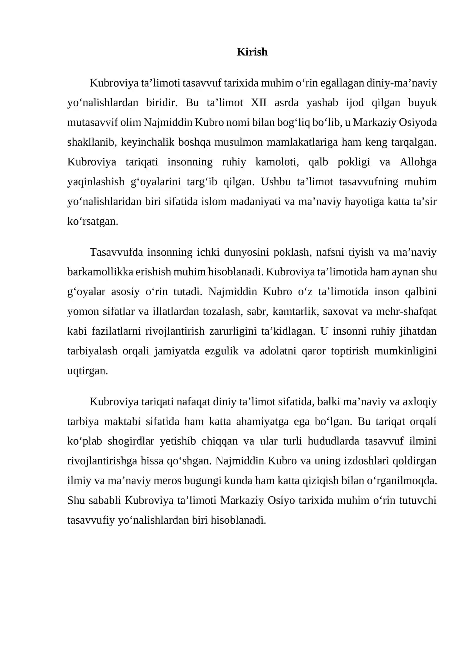 Kubroviya ta'limoti 2