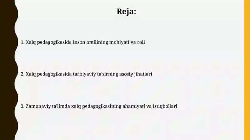 Xalq pedagogikasida - inson omili masalalari 2