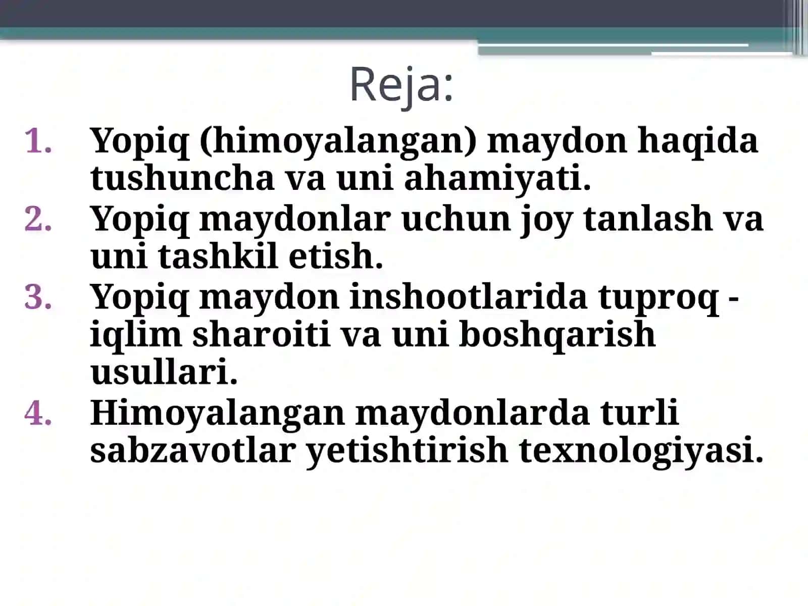 Yopiq (himoyalangan) maydon inshootlari turlari, tuzilishi va vazifalari 2