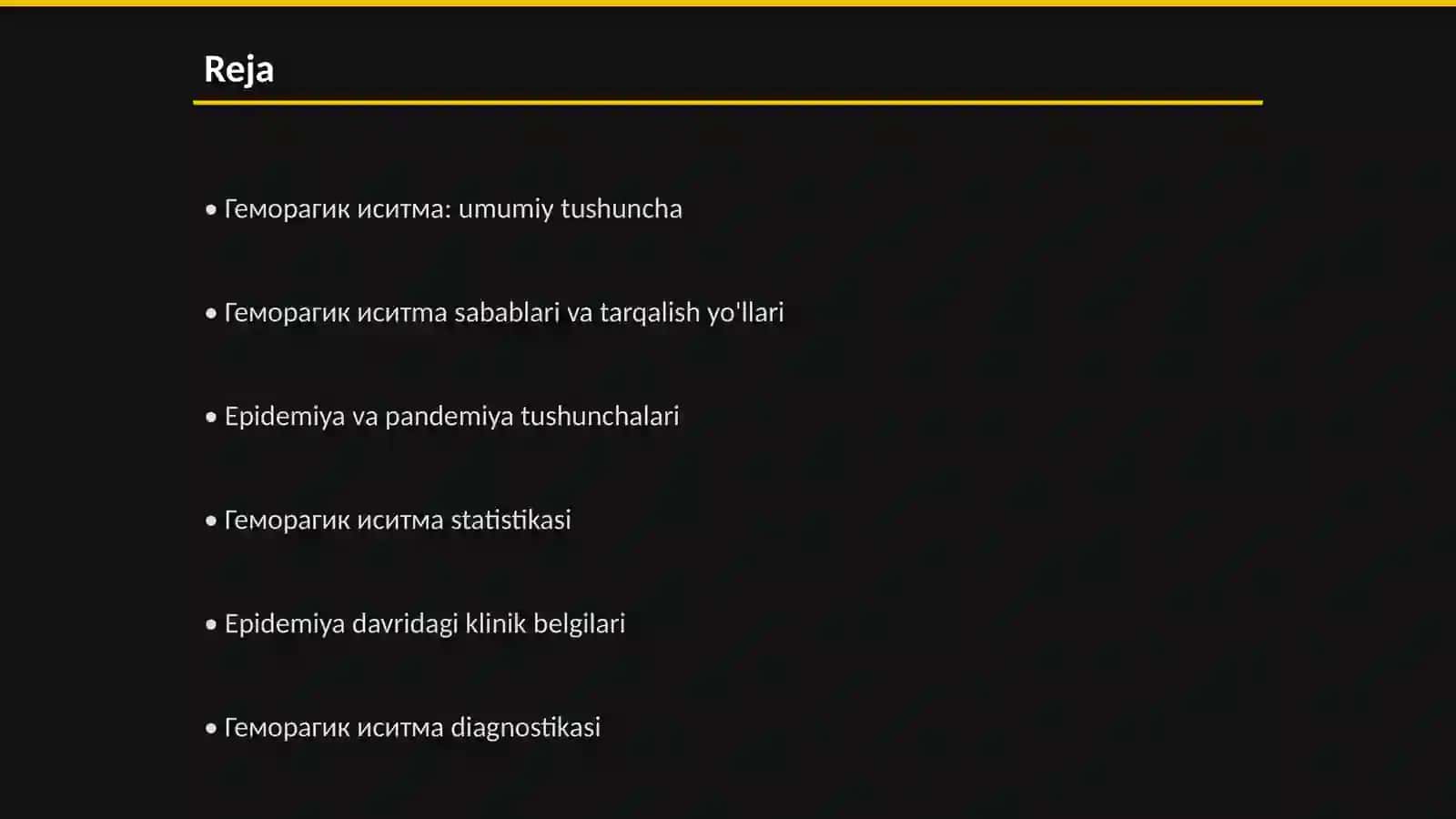 Геморагик иситма эпидемия ва пандемия ҳолатлари 2