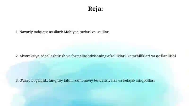 Ilmiy tadqiqot metodologiyasi 2
