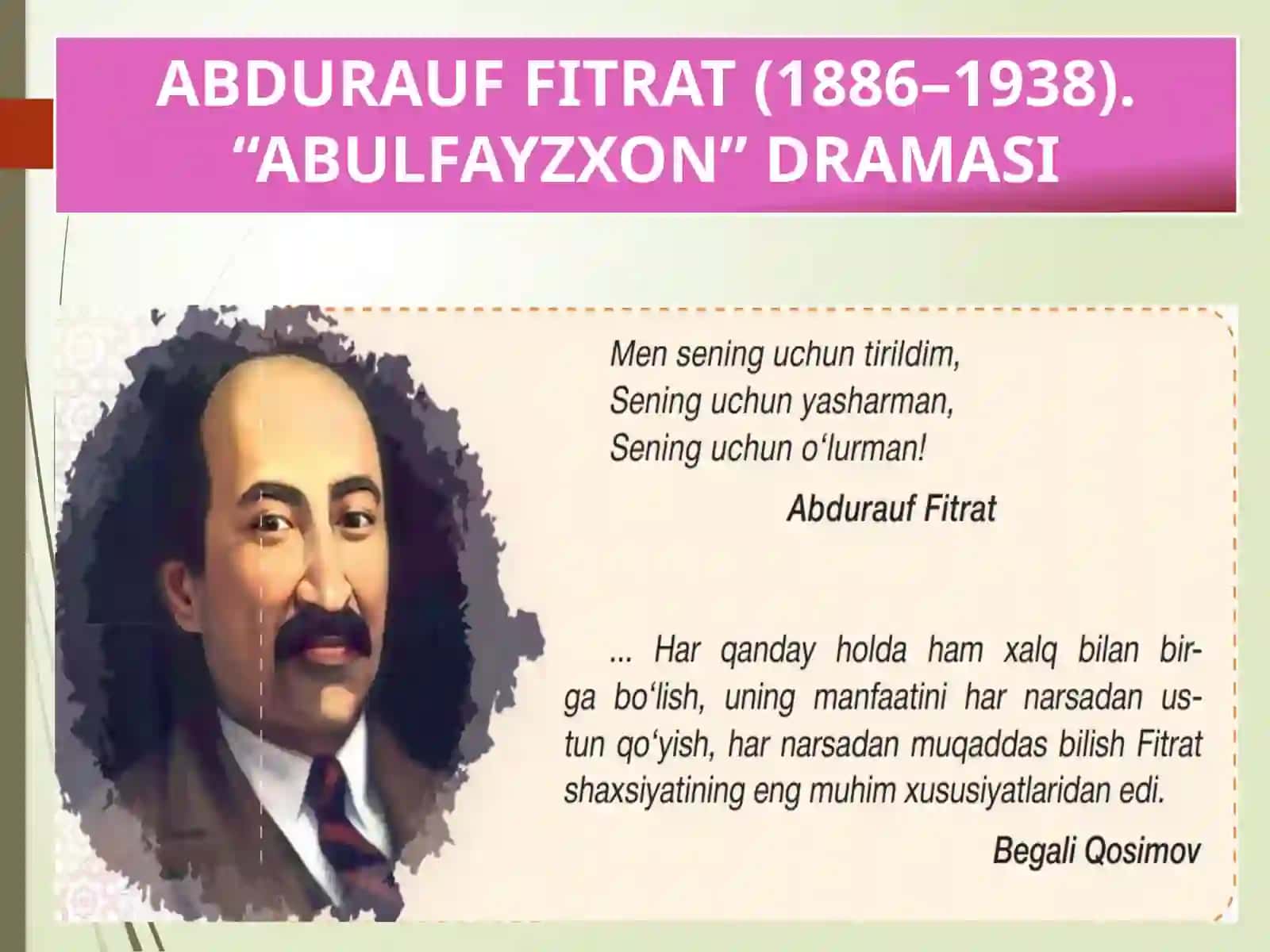 Abdurauf Fitrat “Abulfayzxon” Dramasi 2