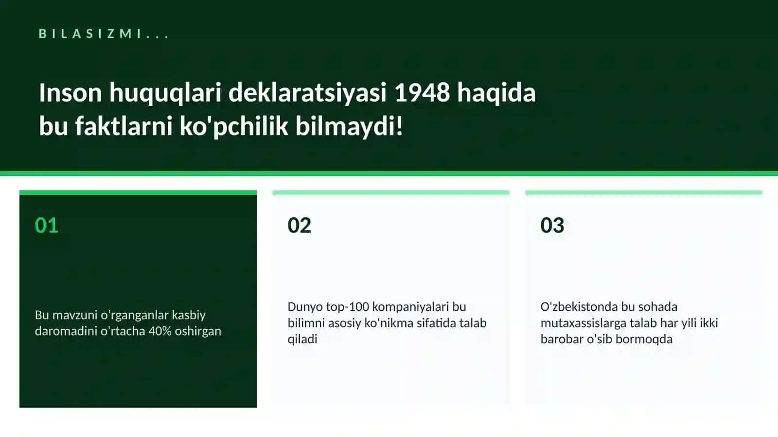 Inson huquqlari deklaratsiyasi 1948 2