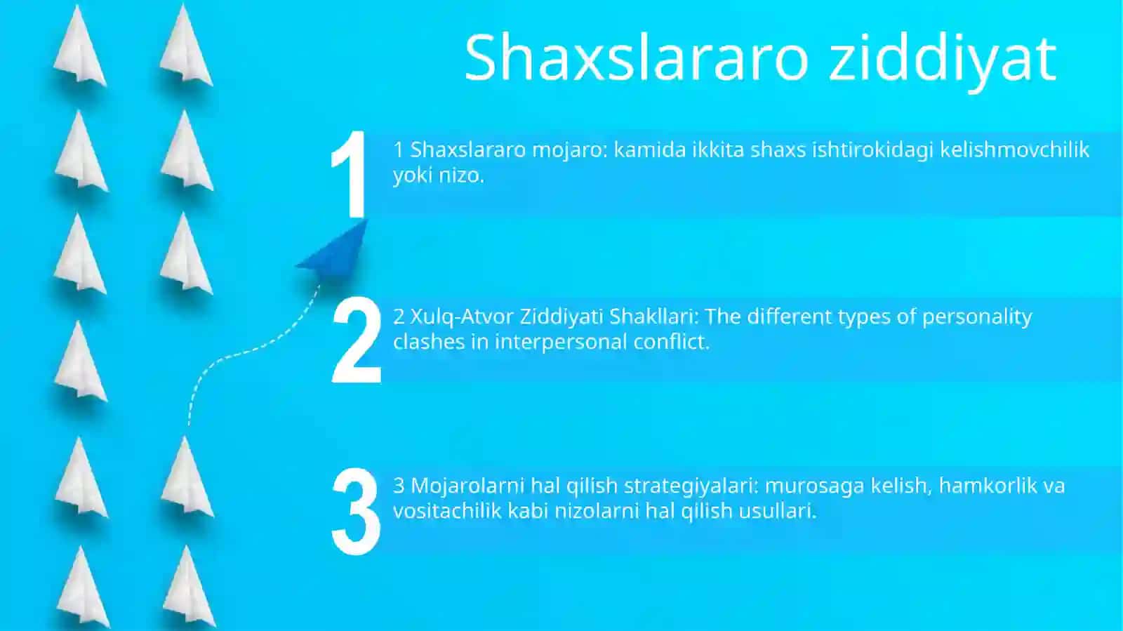 Xulq-Atvor Ziddiyati Shakllari 2