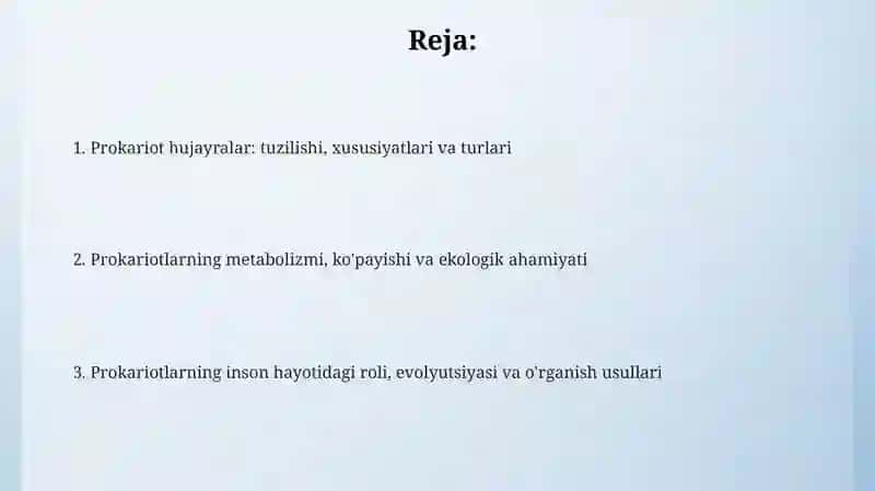 Prokariot hujayralar 2