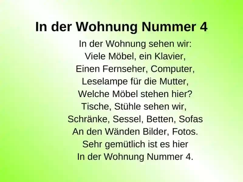 In der Wohnung Nummer 4 2