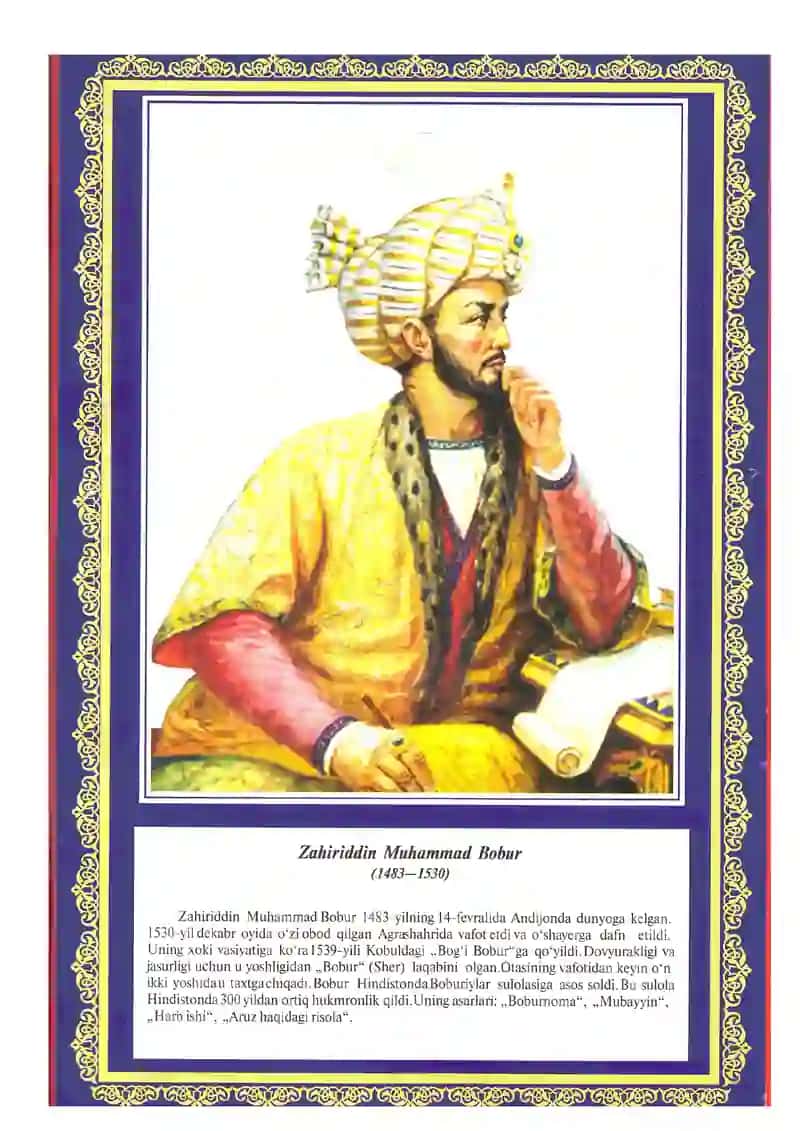 Ona yurt dilbandi - Zahiriddin Muhammad Bobur haqida 2