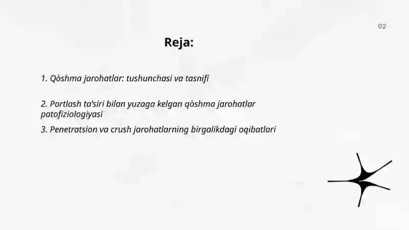 Harbiy dala jarohligiga qòshma jarohatlar 2