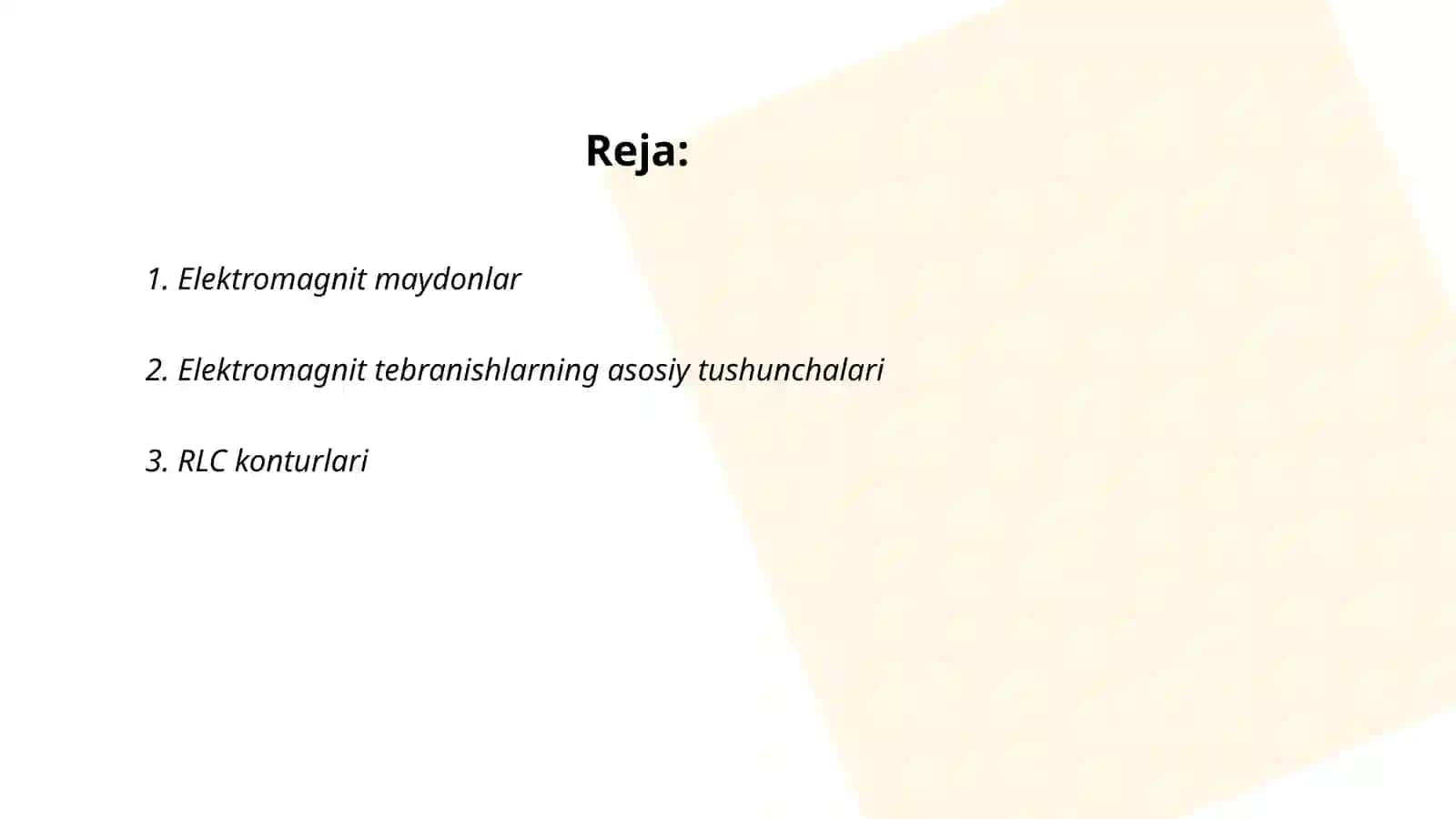Majburiy elektromsgnit tebranishlar 2