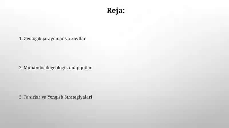 Geologiya va injenerlik geologiyasi 2