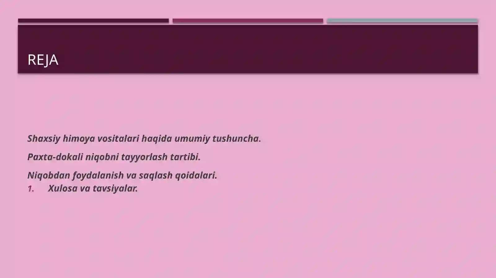 Shaxsiy himoya vositalari Paxta-dokali niqobni tayyorlash 2
