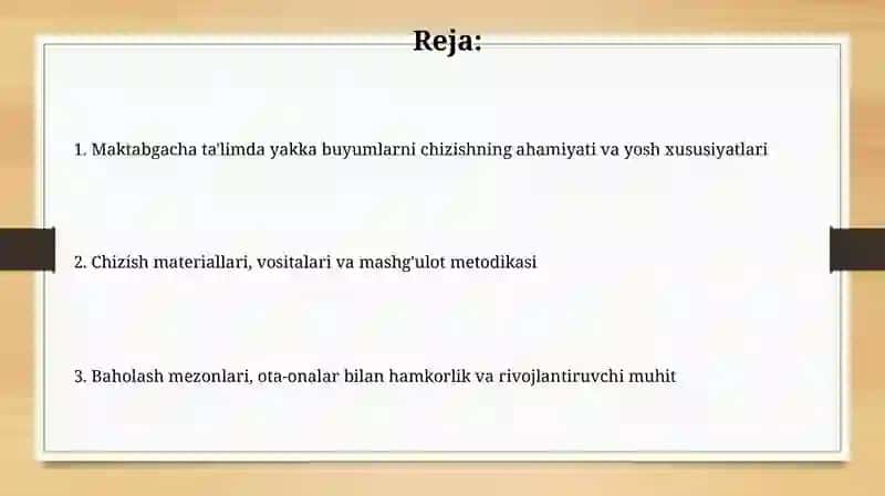 Maktabgacha ta’limda alohida predmentli rasmlar chizishga o’rgatish 2
