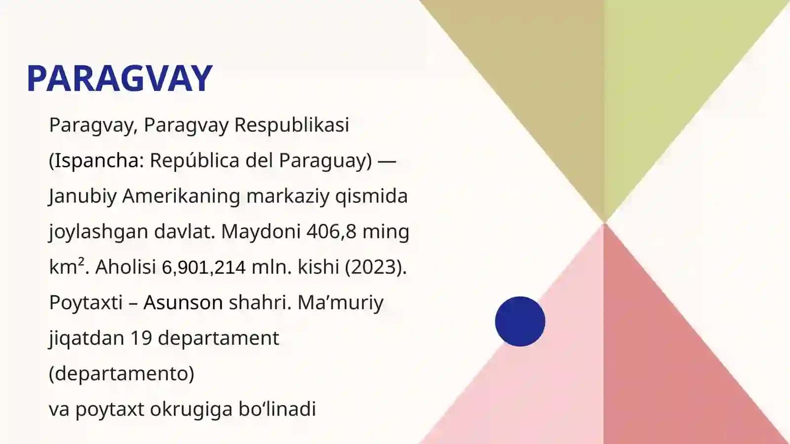 Paragvay, senega,  singapur 2