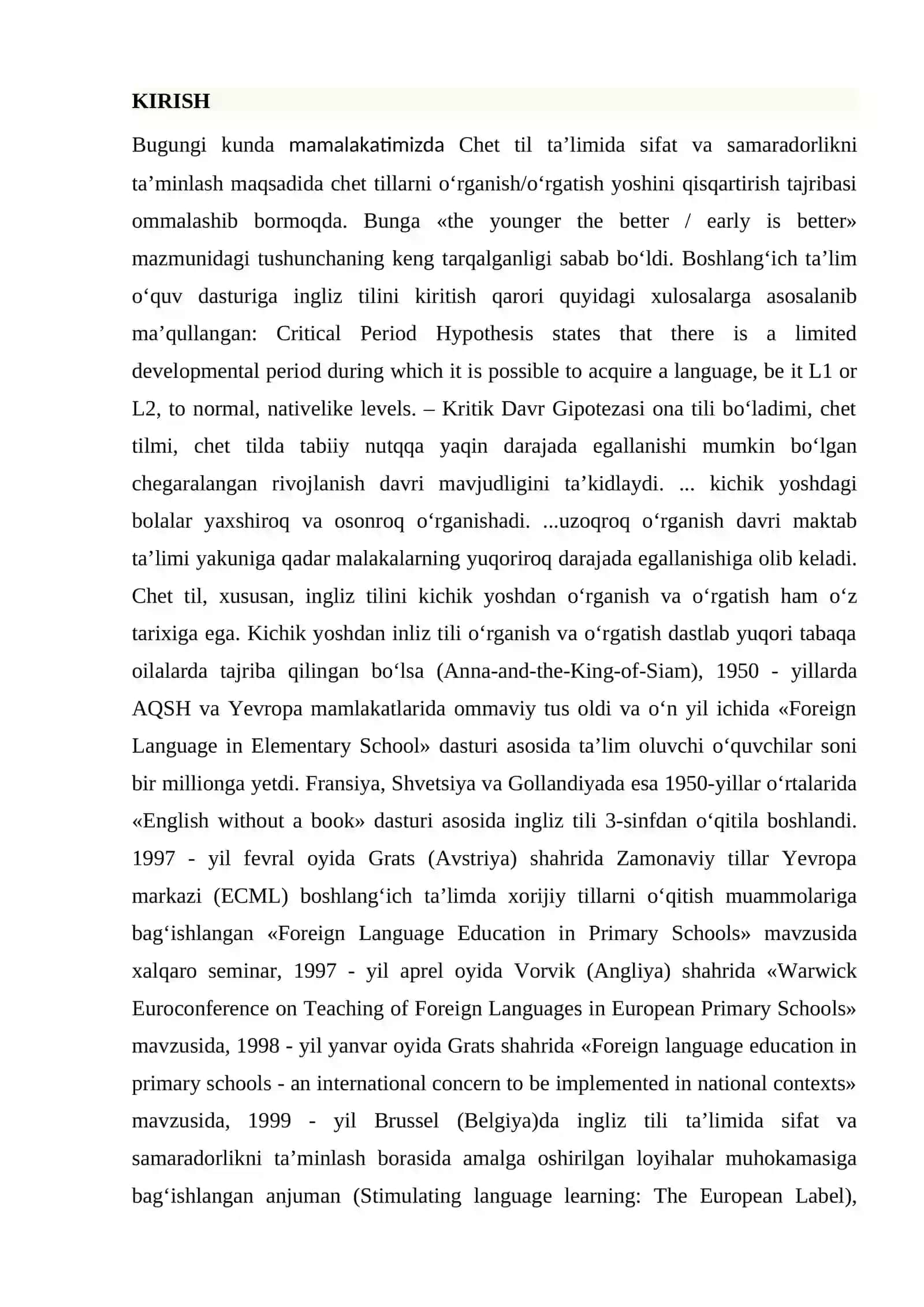 INGLIZ TILI O`QITISHDA NOANANAVIY O`QITISH METODLARINING KAMCHILIKLARI 2